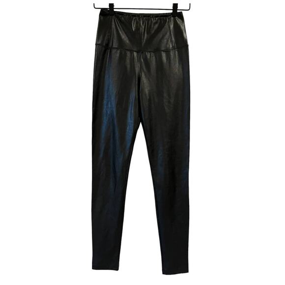 Aritzia Wilfred Free High Waisted Faux Leather Leggings Black Size Small - Picture 1 of 3